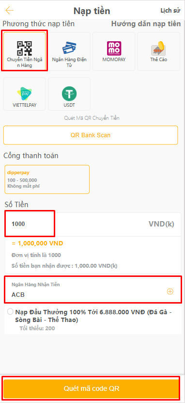 nạp tiền gà vb79