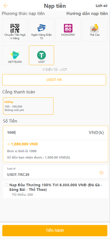 nạp tiền gà vb79